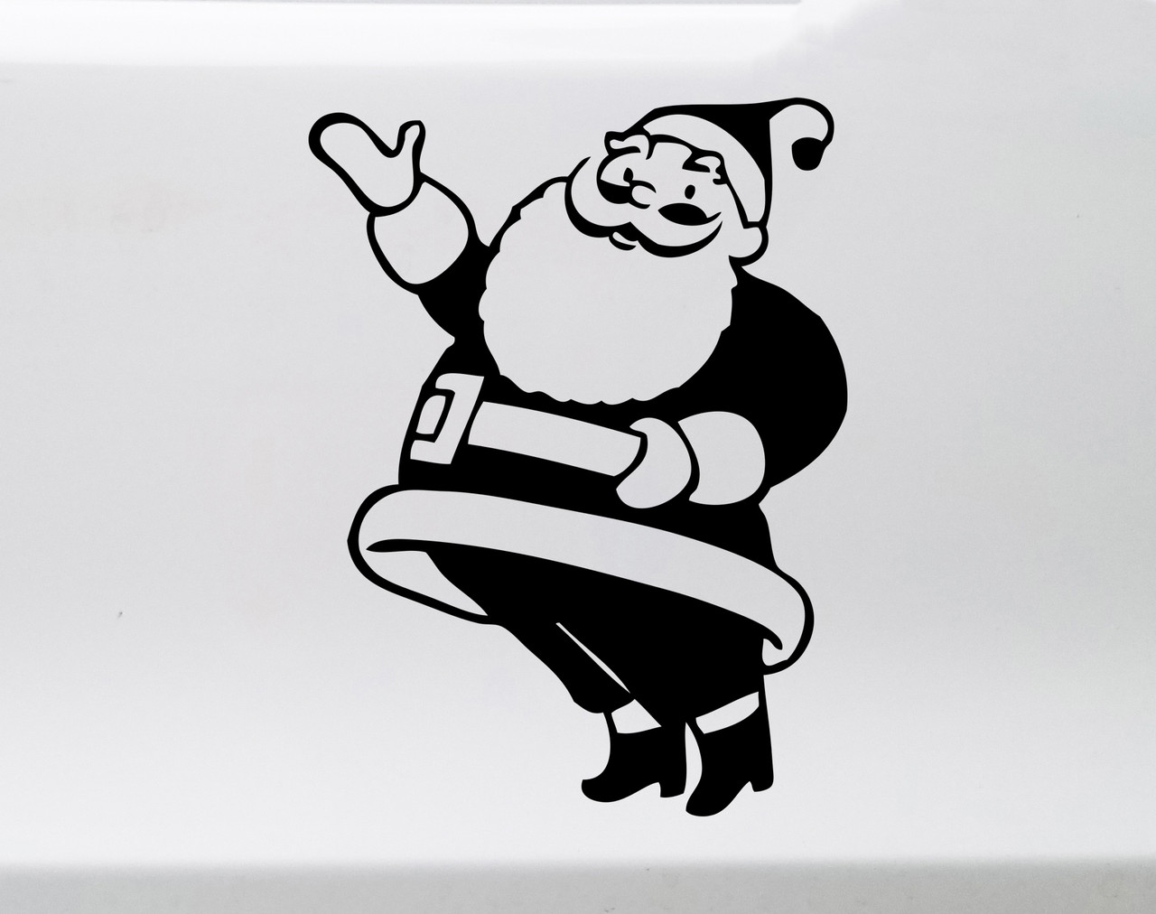 Santa Claus Vinyl Decal V3 - Christmas Holidays Jolly Saint Nick - Die Cut Sticker