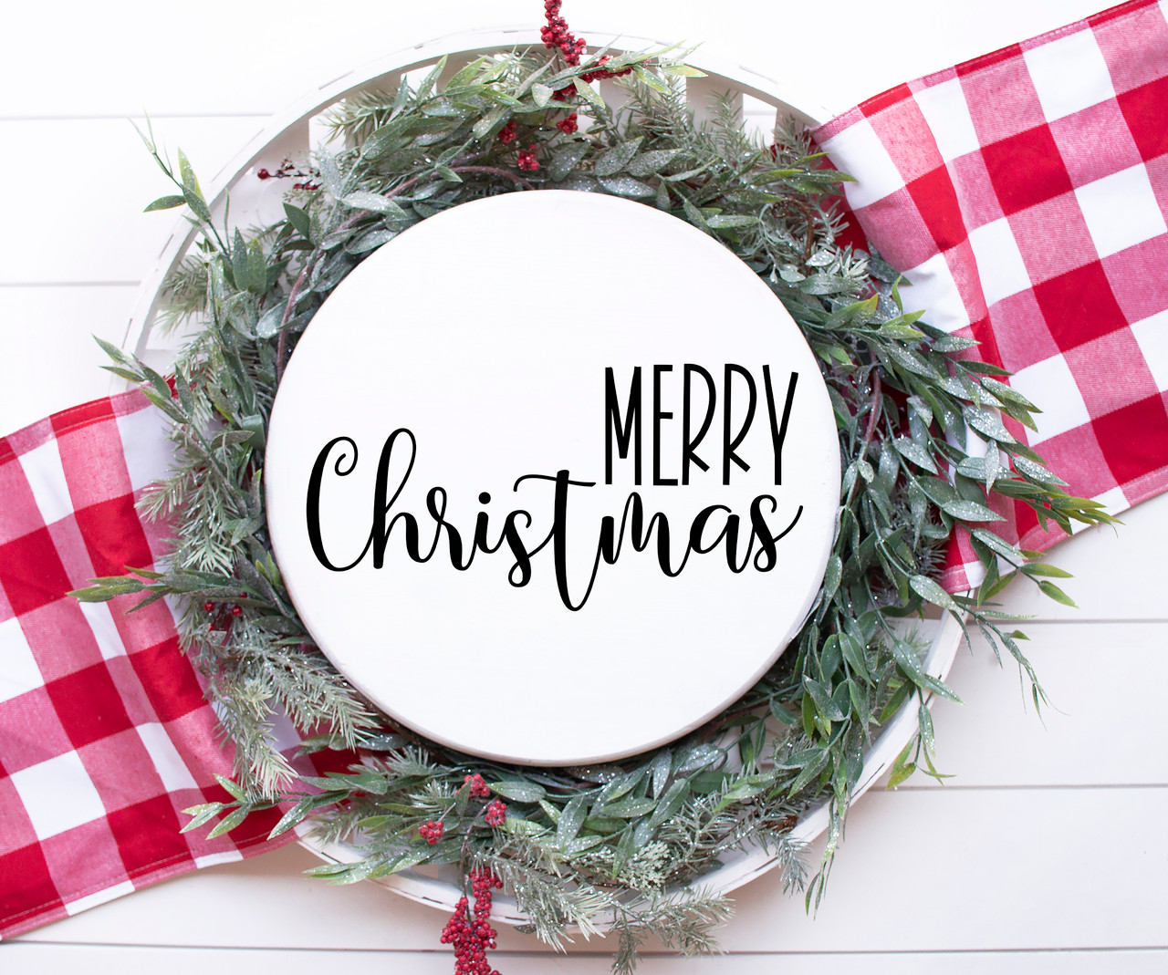 Merry Christmas Sign V5 | Custom Vinyl Decal Sticker