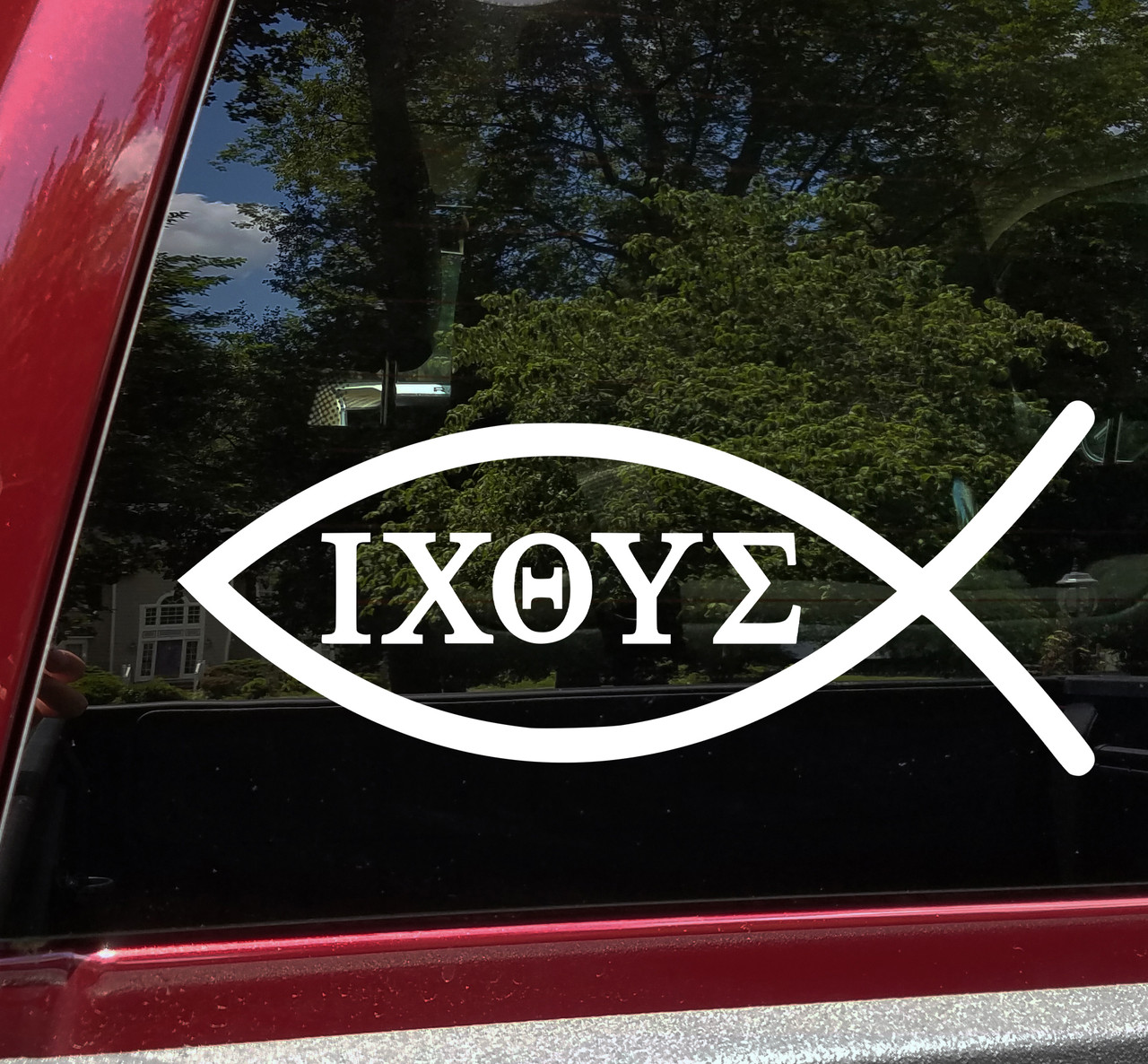 Jesus Fish Decal Jesus Decal Window Sticker 