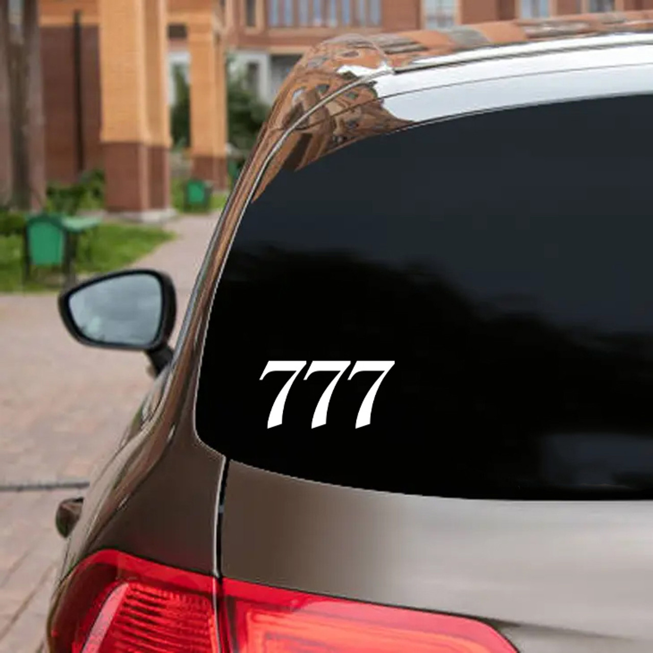 777 Angel Number Vinyl Decal V1 - Luck Spiritual Guardian - Die