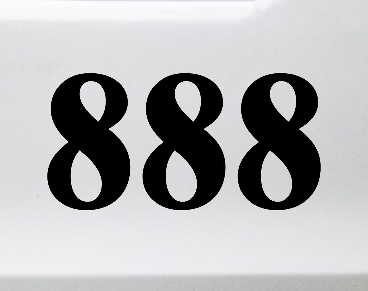 888 Angel Number Vinyl Decal - Balance Achievement Numerology