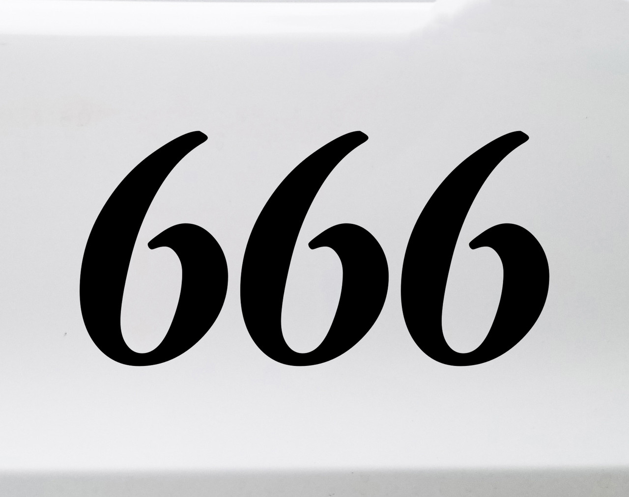 666 Angel Number Vinyl Decal - Reflect Reconnect Numerology - Die Cut Sticker