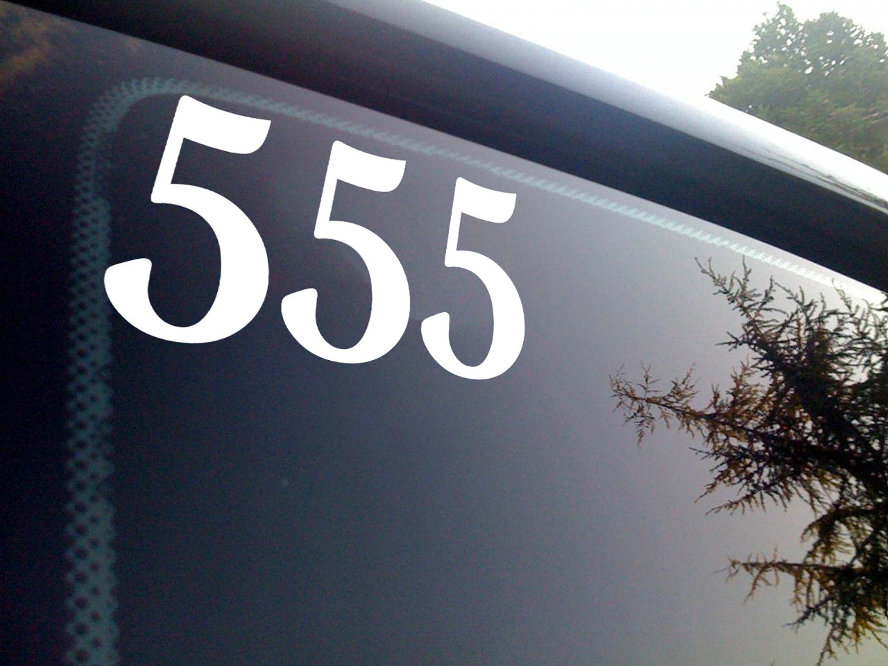555 Angel Number Vinyl Decal - Major Life Changes Numerology - Die Cut Sticker