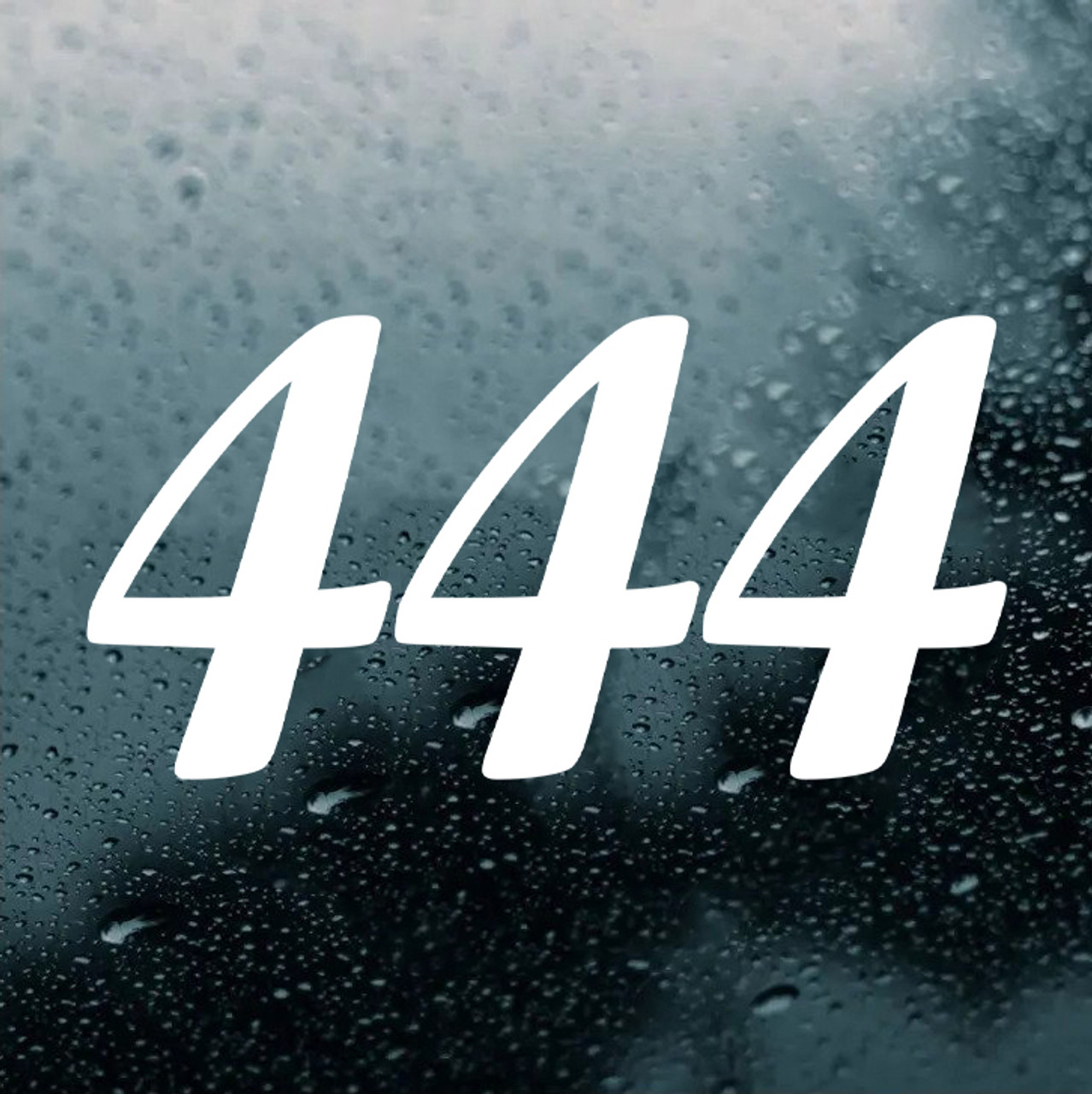 444 Angel Number Vinyl Decal - Protection Discipline Numerology  - Die Cut Sticker