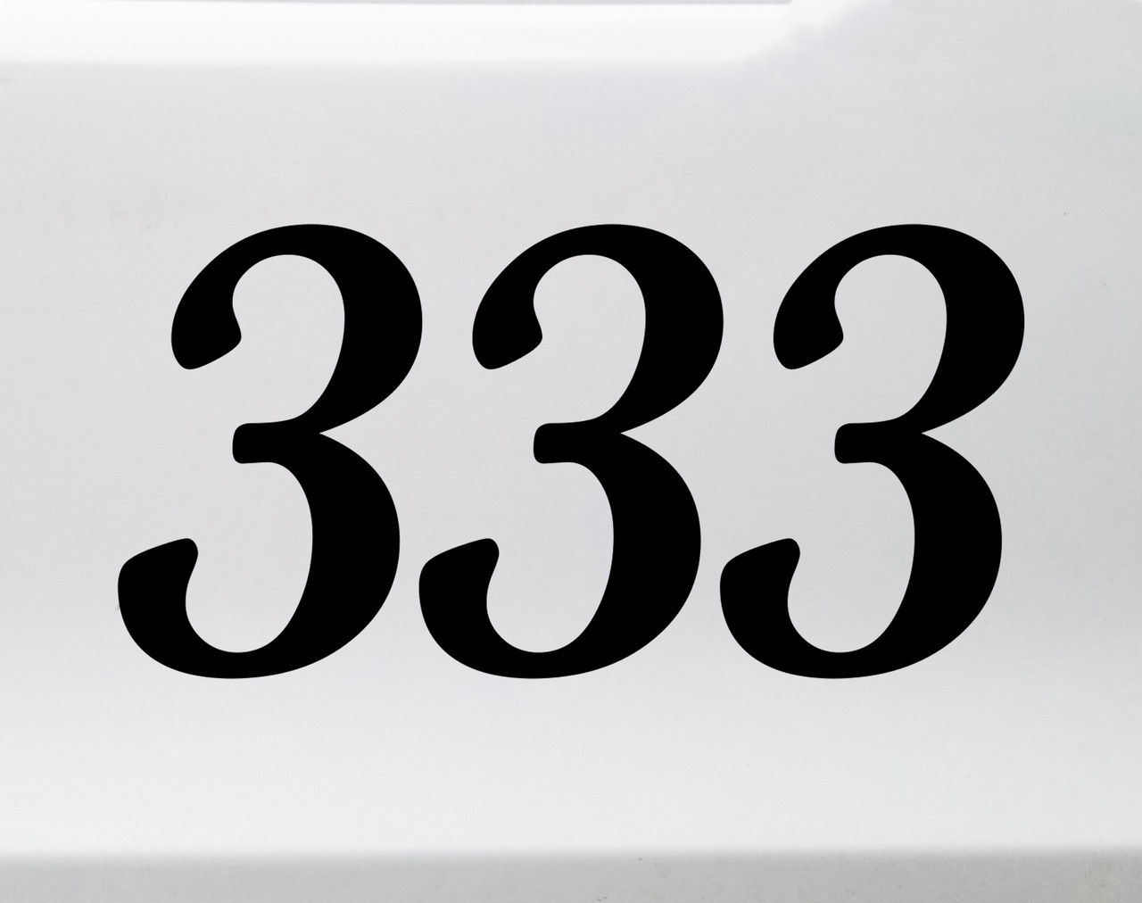 333 Angel Number Vinyl Decal - Support Encouragement  Numerology - Die Cut Sticker