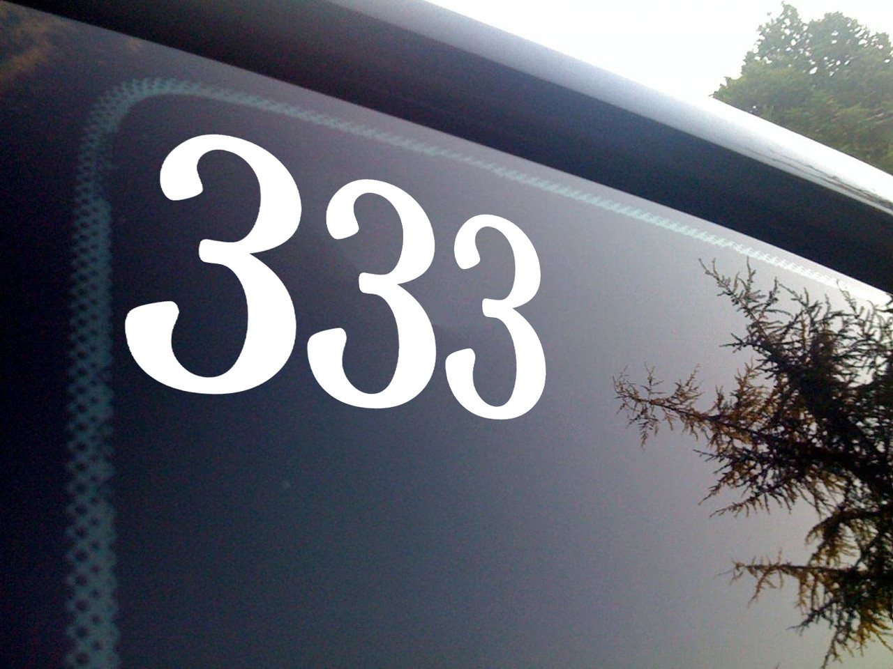 333 Angel Number Vinyl Decal - Support Encouragement  Numerology - Die Cut Sticker