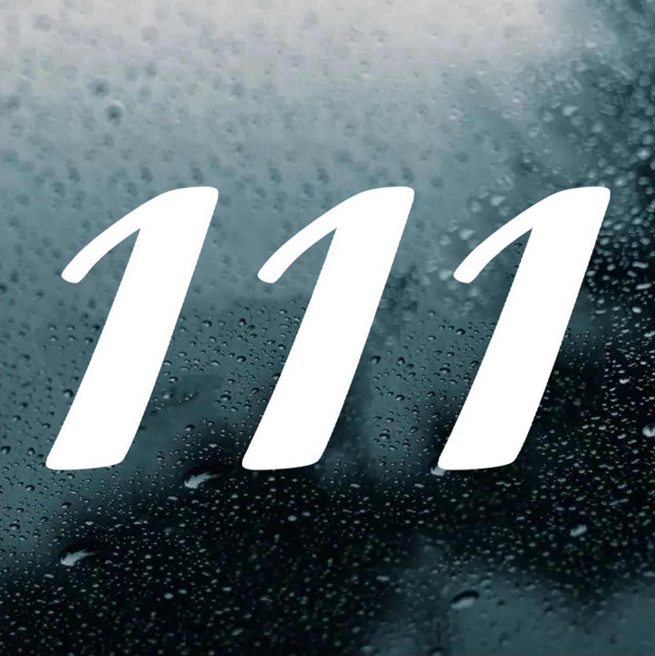 111 Angel Number Vinyl Decal - Intuition Alignment Numerology