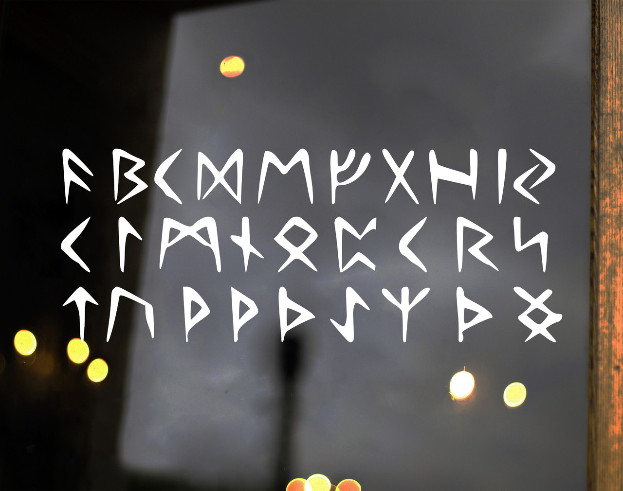 Set of 28 Runic Alphabet Vinyl Decals V3 - Elder Futhark