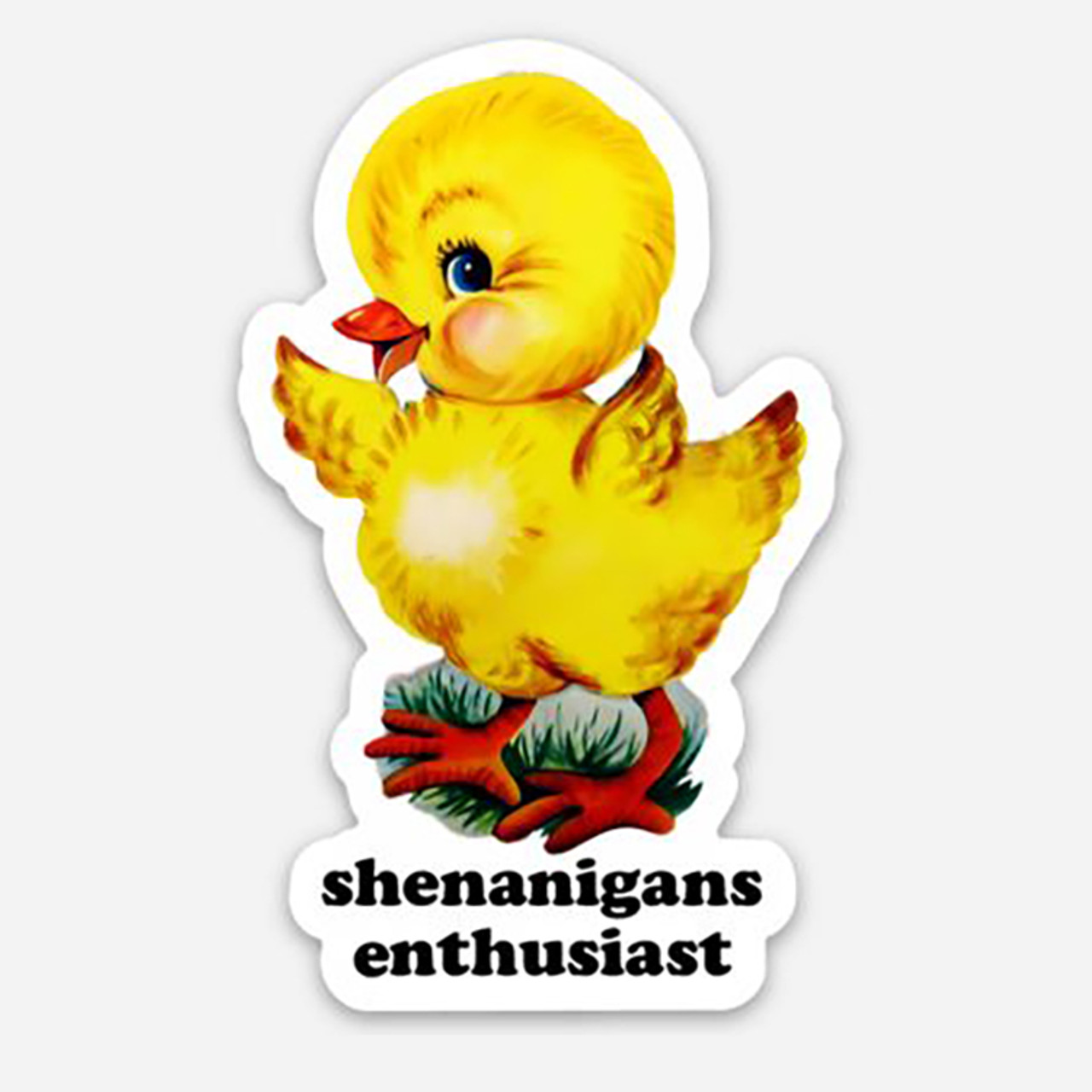2-pack Shenanigans Enthusiast Vinyl Decals - Cute Baby Chick Die Cut Stickers