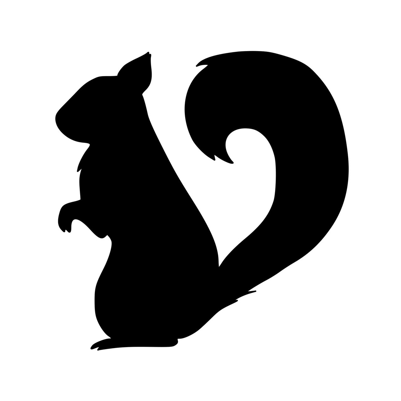 Squirrel Vinyl Decal - Tree Ground Rodent Flying Chipmunk Marmot - Die Cut Sticker