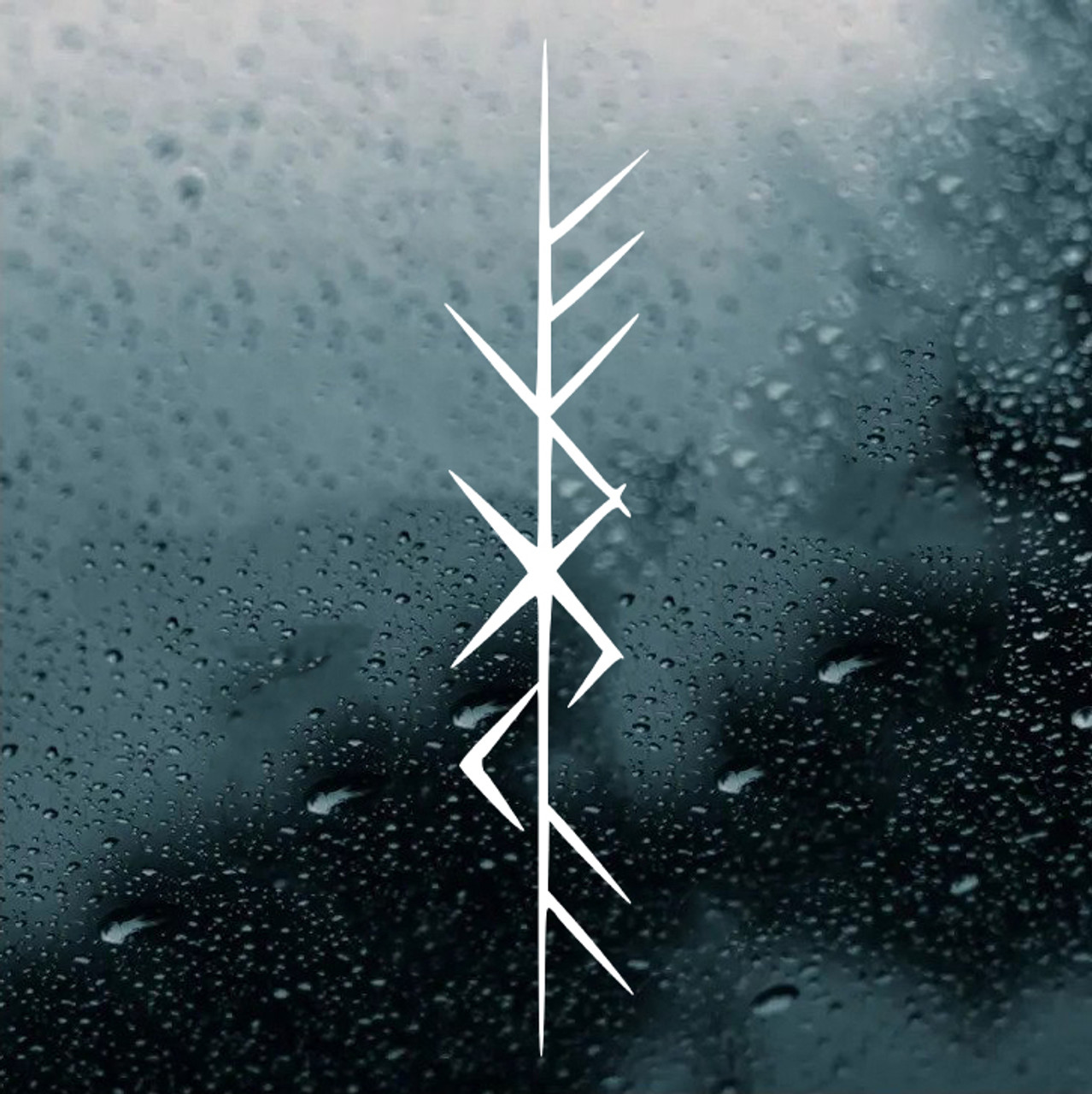 Fylgia Bind Rune Vinyl Decal | Viking Spirit Fate Bindrune Norse Mythology | Die Cut Sticker