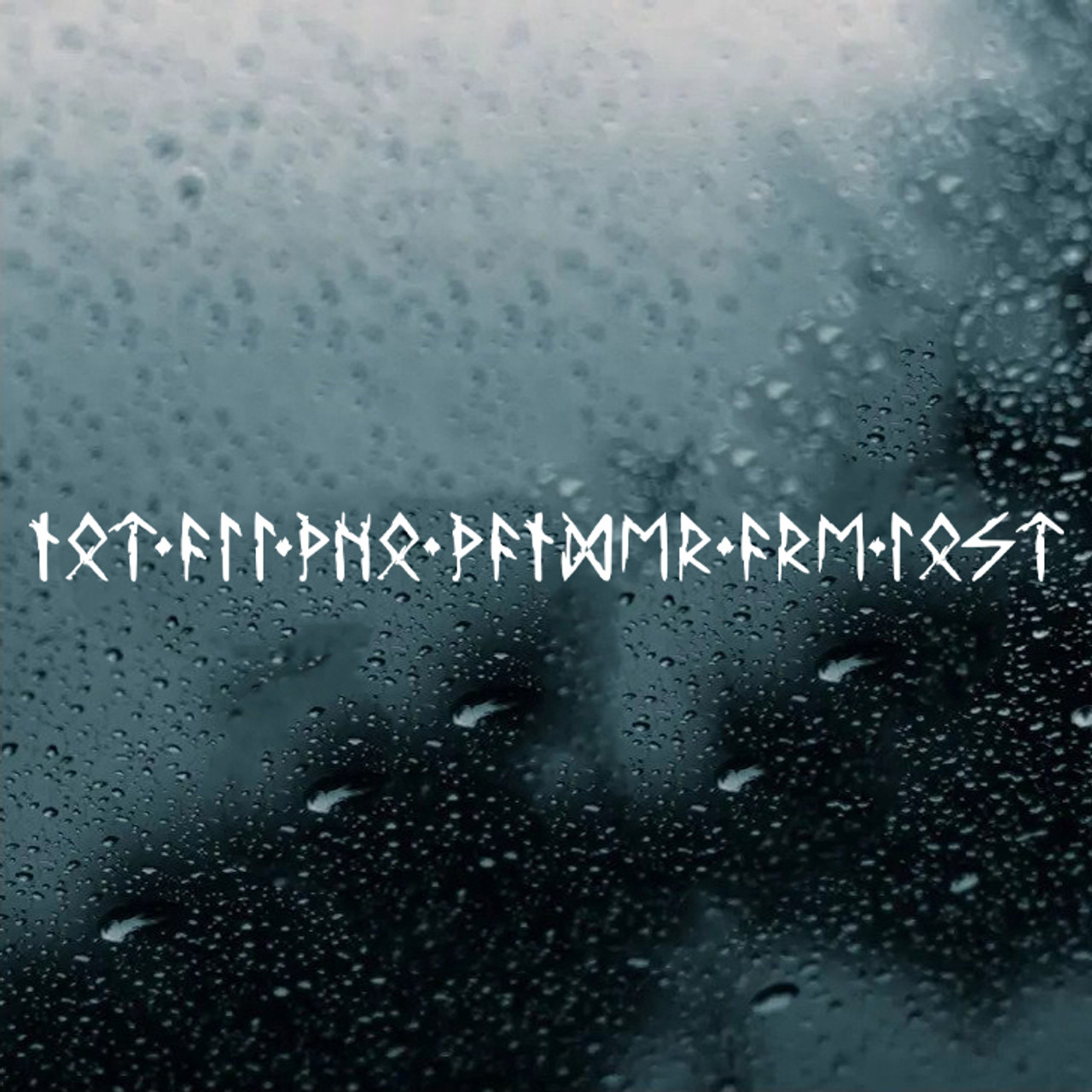 Not All Who Wander Are Lost in Viking Futhark V3 Runes Vinyl Decal | Norse Nordic Mythology | Die Cut Sticker for Window