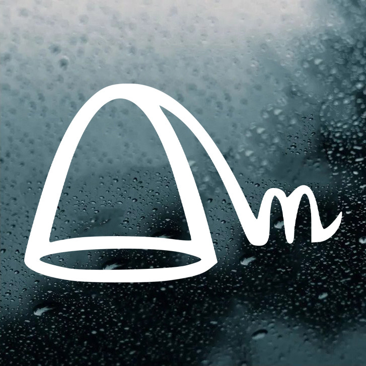 Alchemy Distill Symbol Vinyl Decal | Separation Occult Mystical Transmutation | Die Cut Sticker