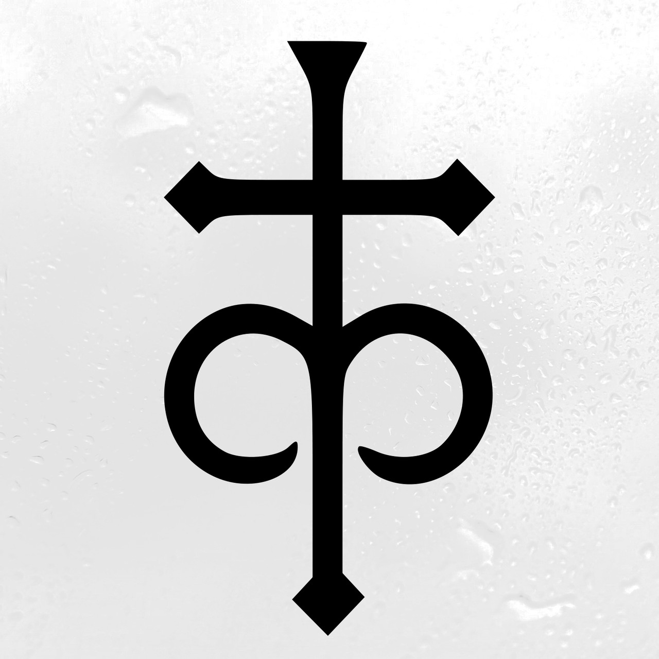 Leviathan Cross Vinyl Decal V4 | Alchemy Occult Mystical Brimstone | Die Cut Sticker Leviathan Cross Vinyl Decal V4 | Alchemy Occult Mystical Brimstone | Die Cut Sticker