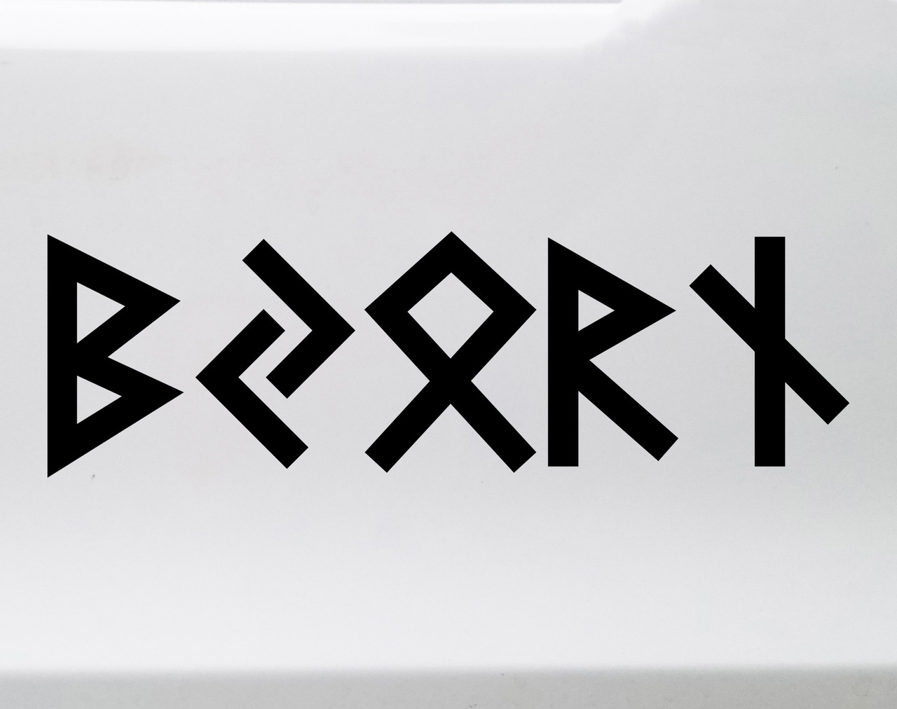 Custom Viking Rune Decal in Elder Futhark – Personalized Text – 20 Colors

