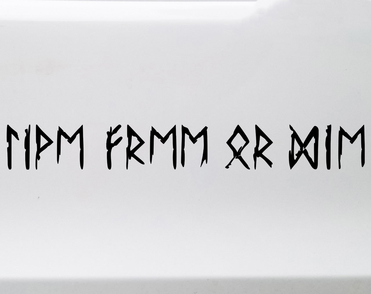 Live Free or Die Rune Decal V2 – Elder Futhark Viking Vinyl Sticker

