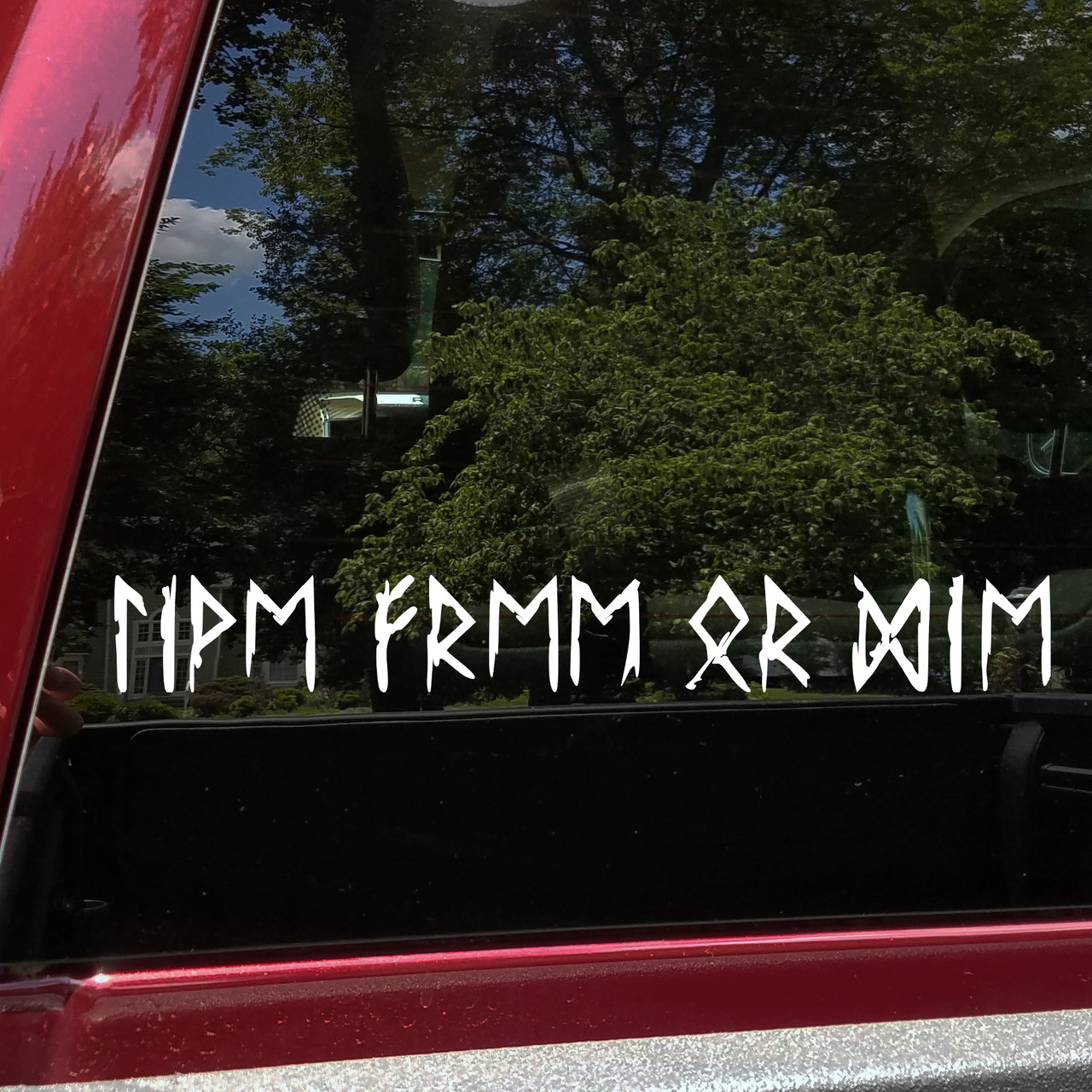 Live Free or Die Rune Decal V2 – Elder Futhark Viking Vinyl Sticker

