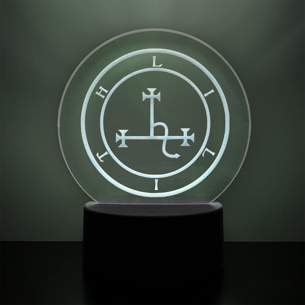 Sigil of Lilith LED Night Light Occult Witch Lamp

