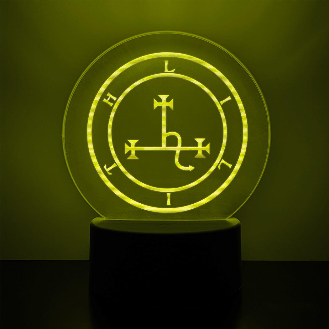 Sigil of Lilith LED Night Light Occult Witch Lamp

