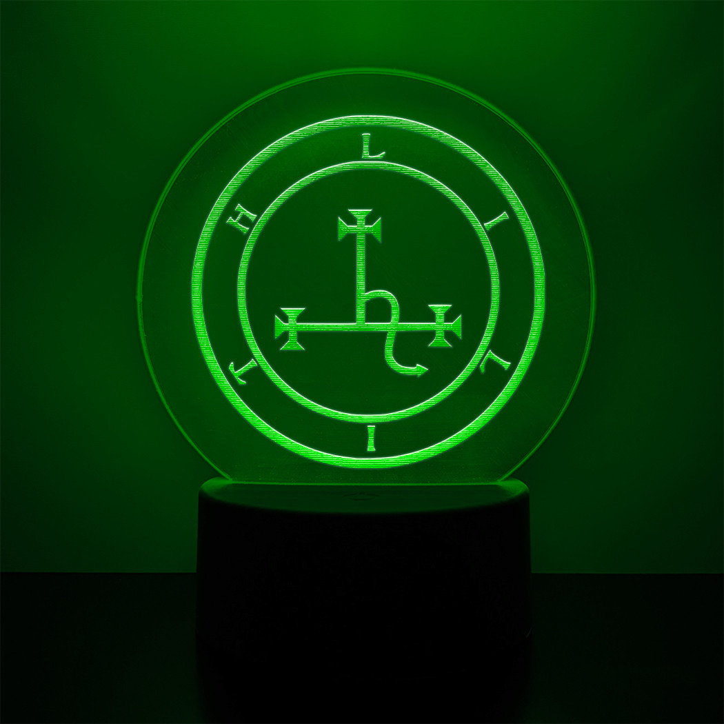Sigil of Lilith LED Night Light Occult Witch Lamp

