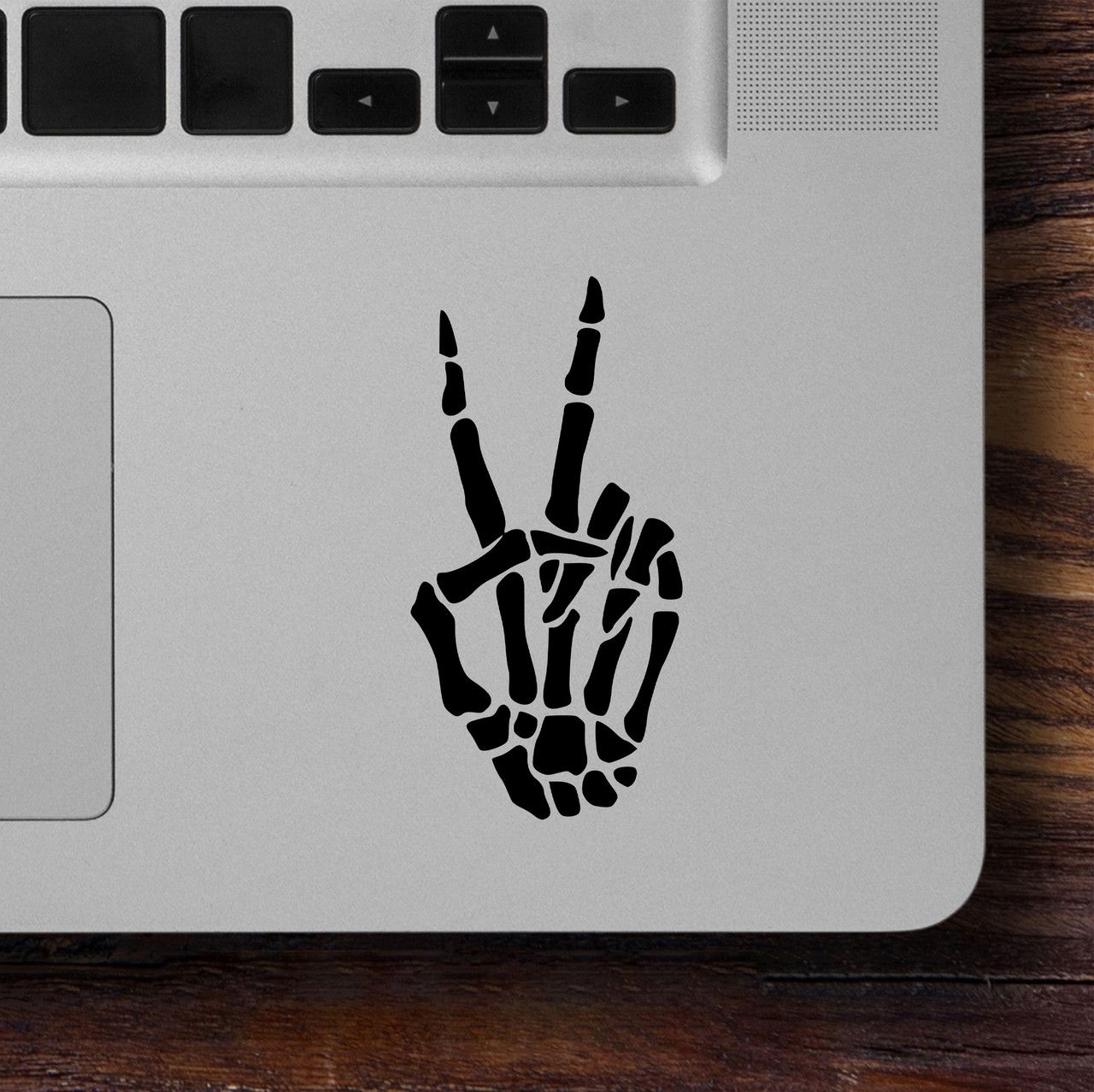 Skeleton Hand Peace Sign Vinyl Decal Sticker – Hippie & Punk Style