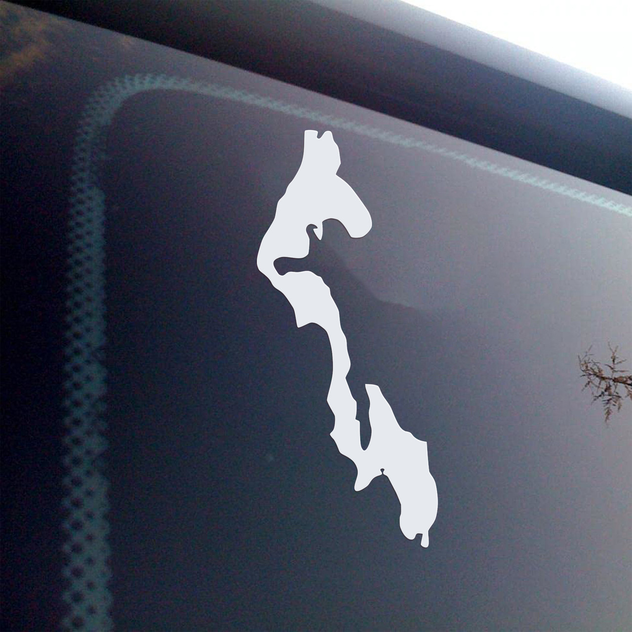 Whidbey Island Vinyl Decal – Washington Map Outline Die Cut Sticker