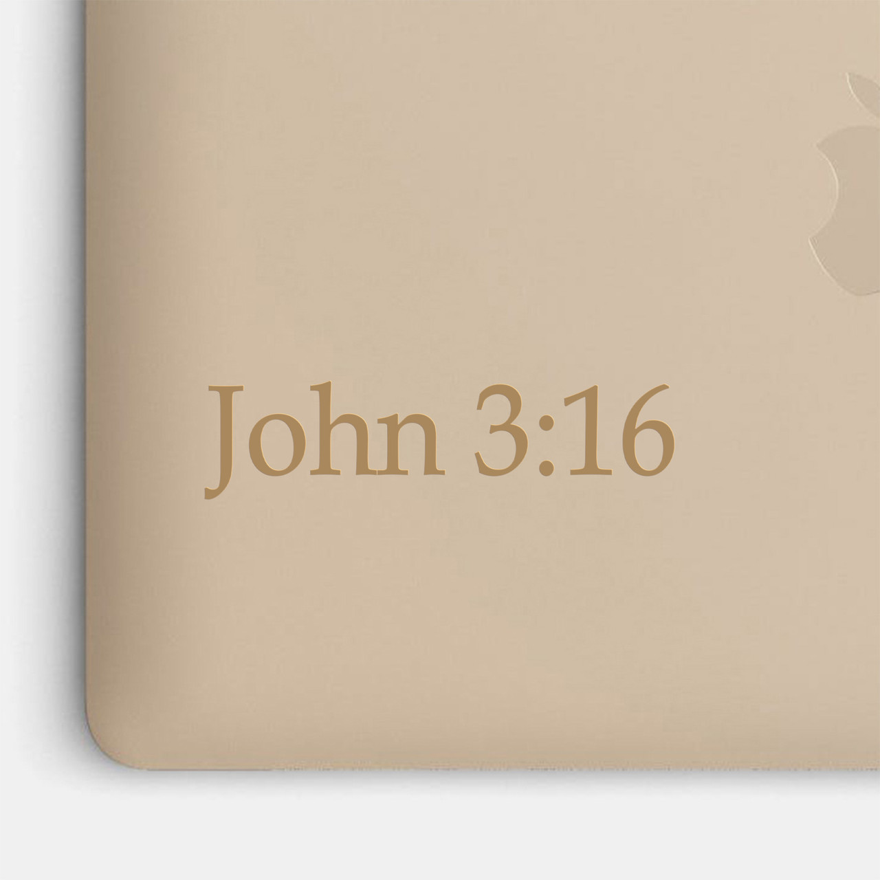 John 3:16 Vinyl Decal Sticker – Bible Book Chapter Verse Reference – Christian Scripture Wall & Car Sticker