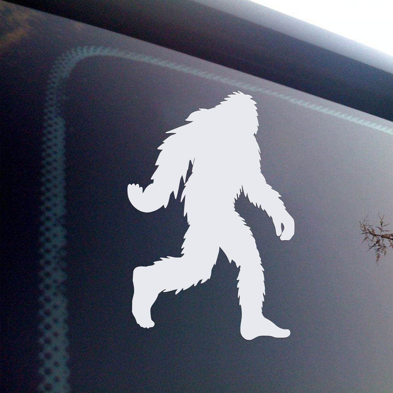 Bigfoot V6 Vinyl Decal Sticker – Sasquatch Forest Silhouette – Car Truck Laptop Window Graphic