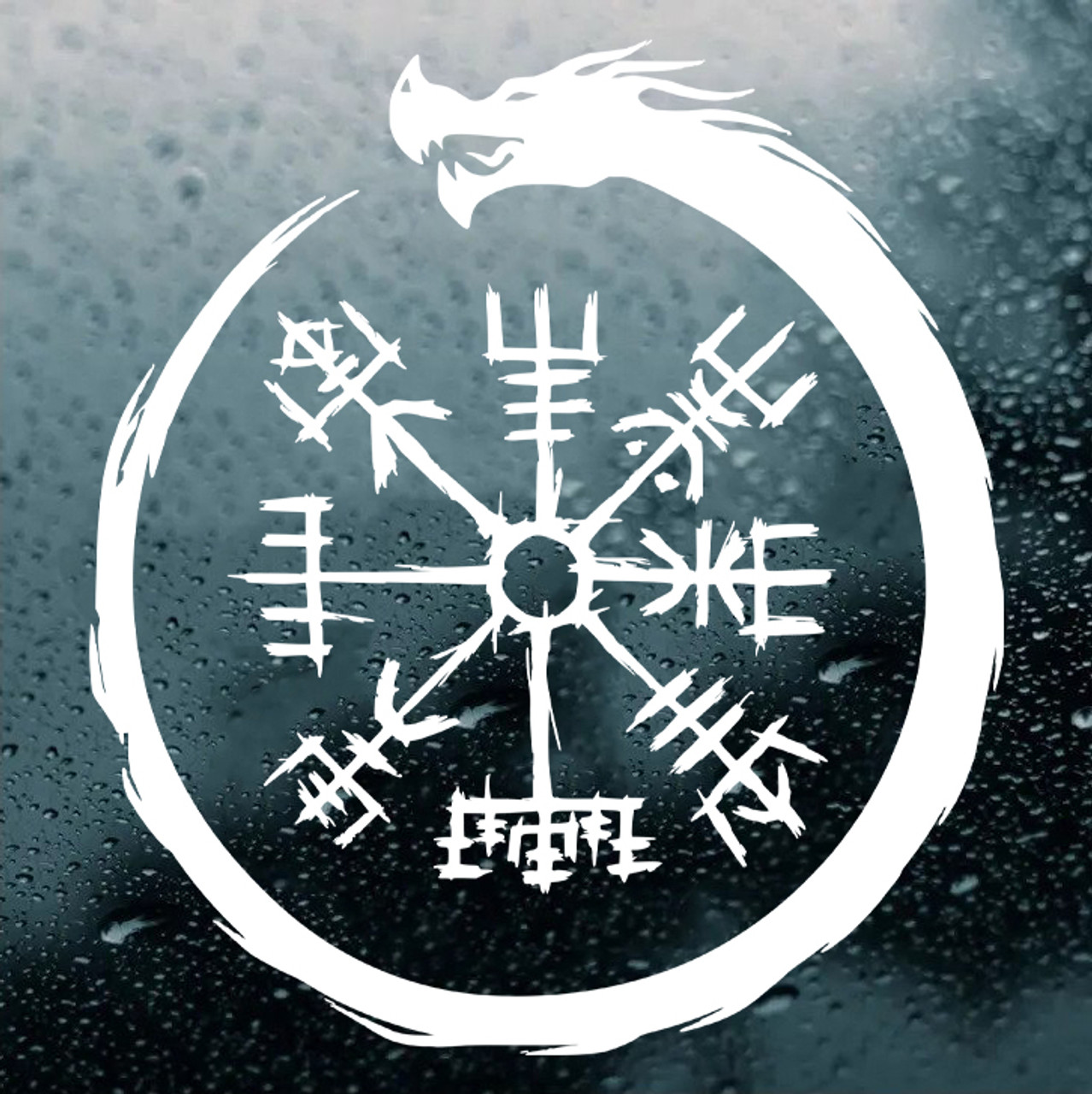 RESERVED for Pagani - Jormungandr Vegvisir V1 (1) RED (1) WHITE 9x10