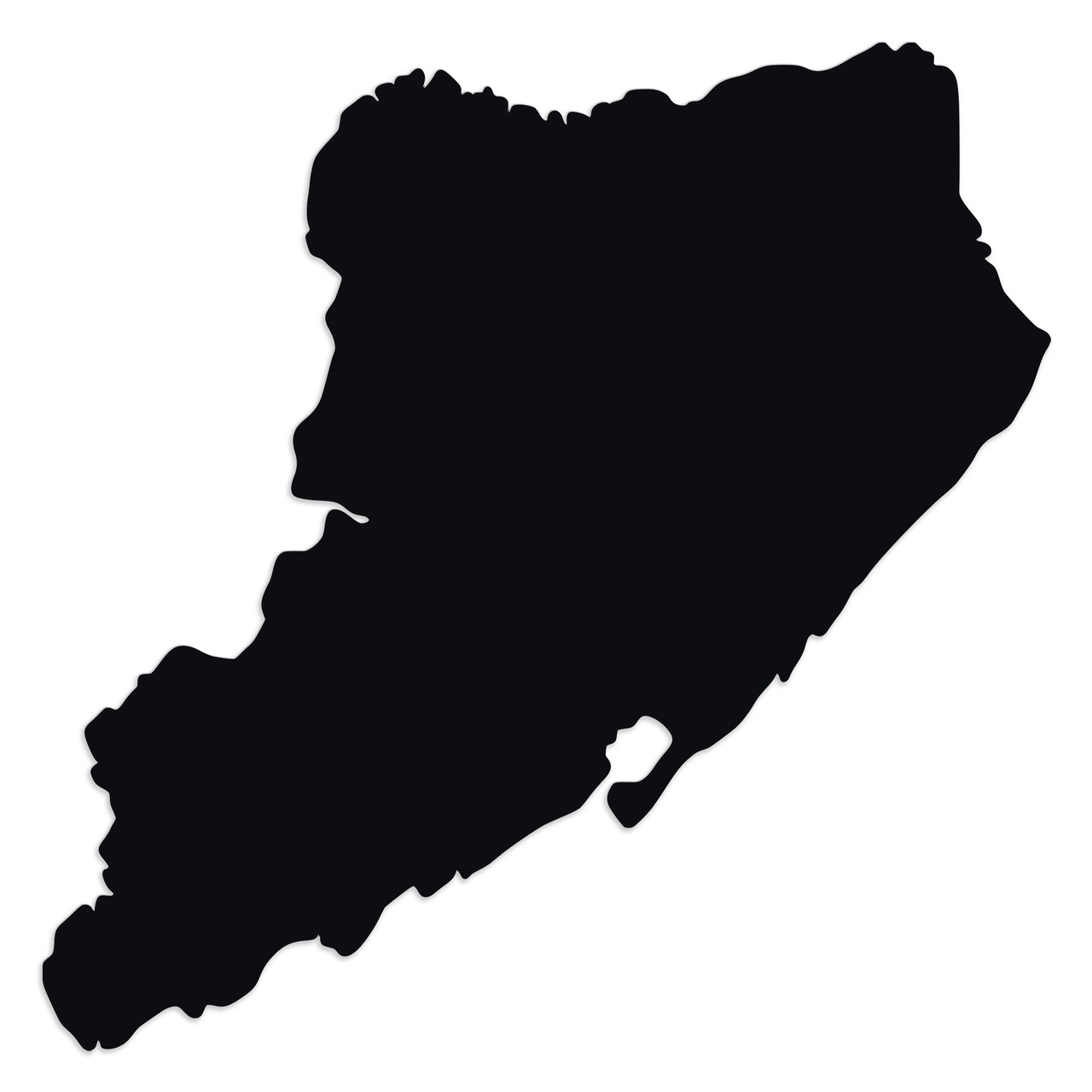 Staten Island outline vinyl decal sticker for car bumper