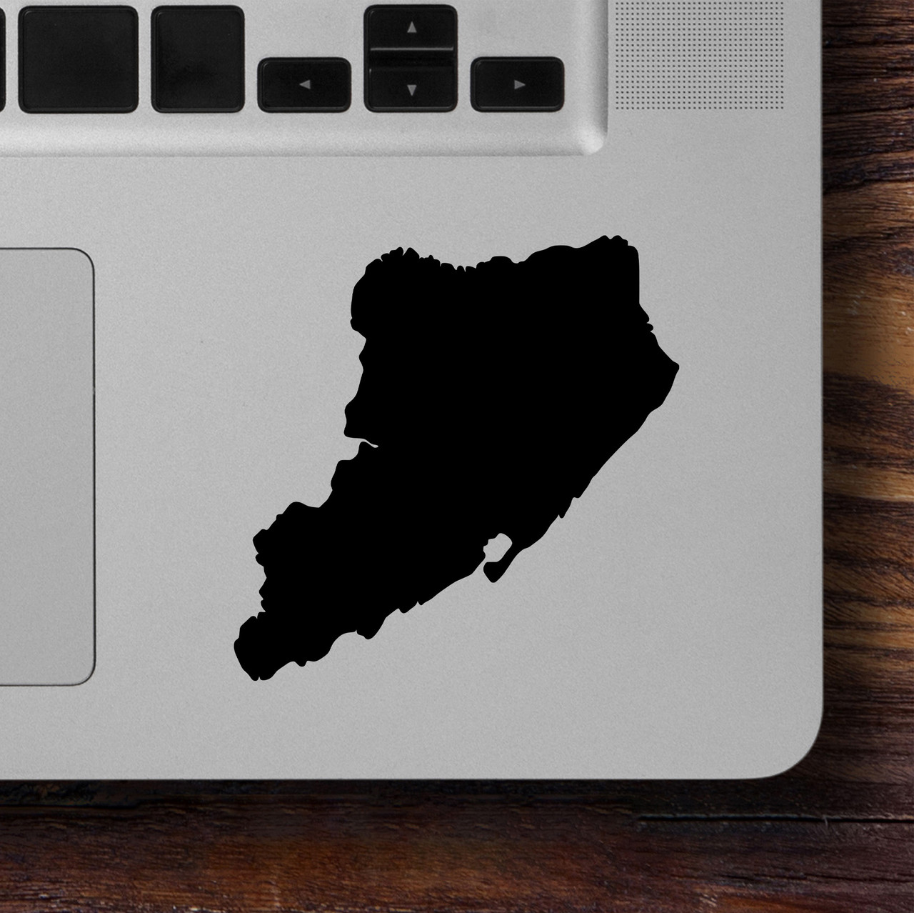 Staten Island outline vinyl decal sticker for car bumper