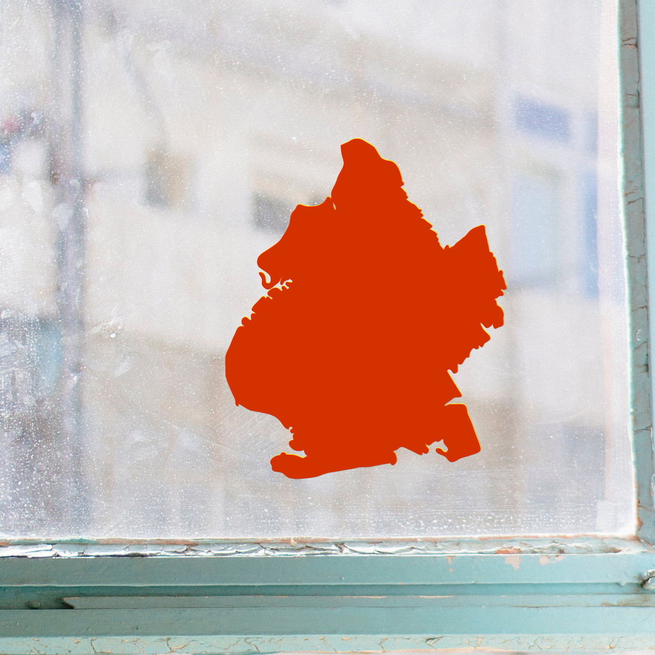 Brooklyn Outline Vinyl Decal – NYC Borough Sticker – Minimal New York Map Design available in multiple sizes