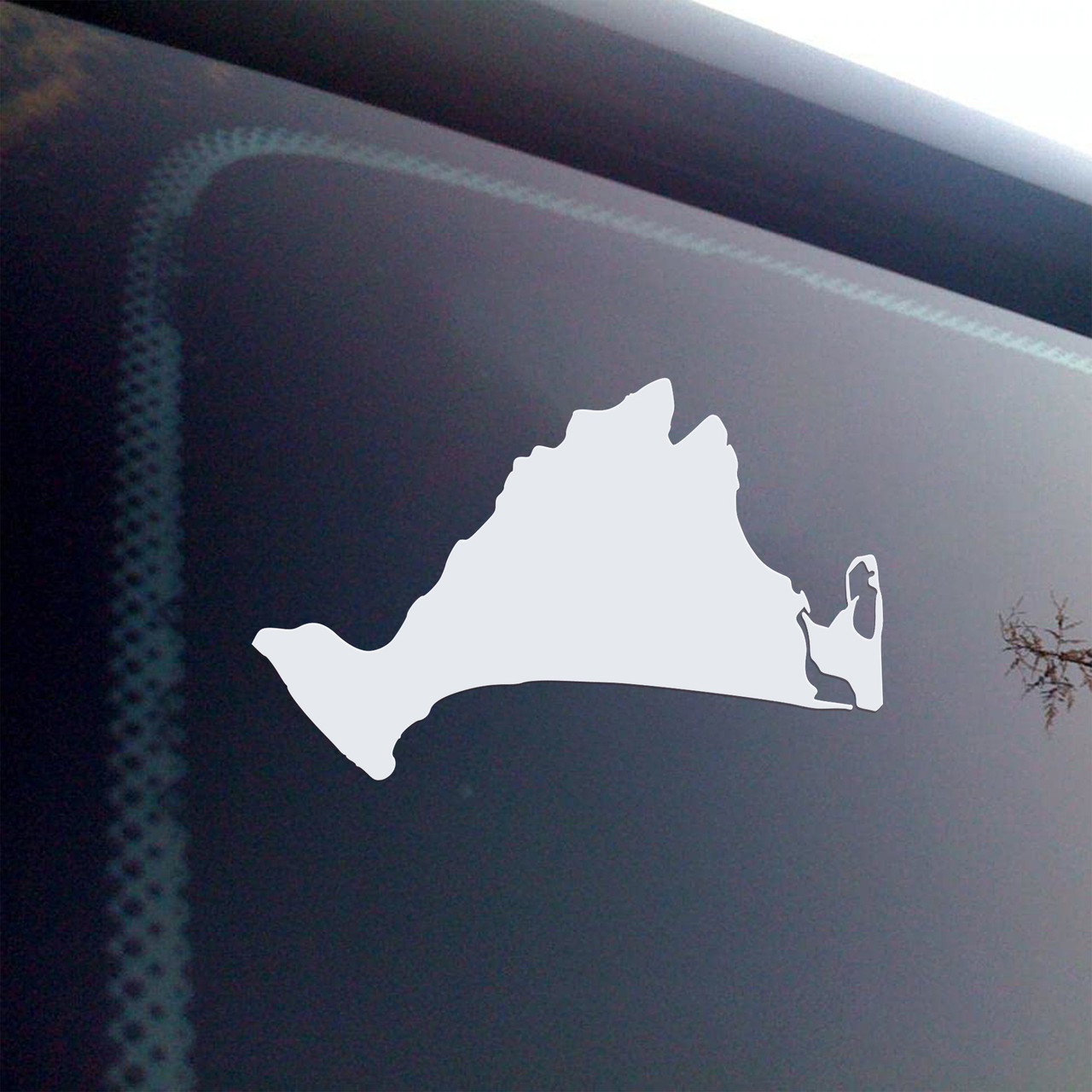Martha’s Vineyard Outline Vinyl Decal Sticker – Massachusetts Island Map – Cape Cod Car Window Art