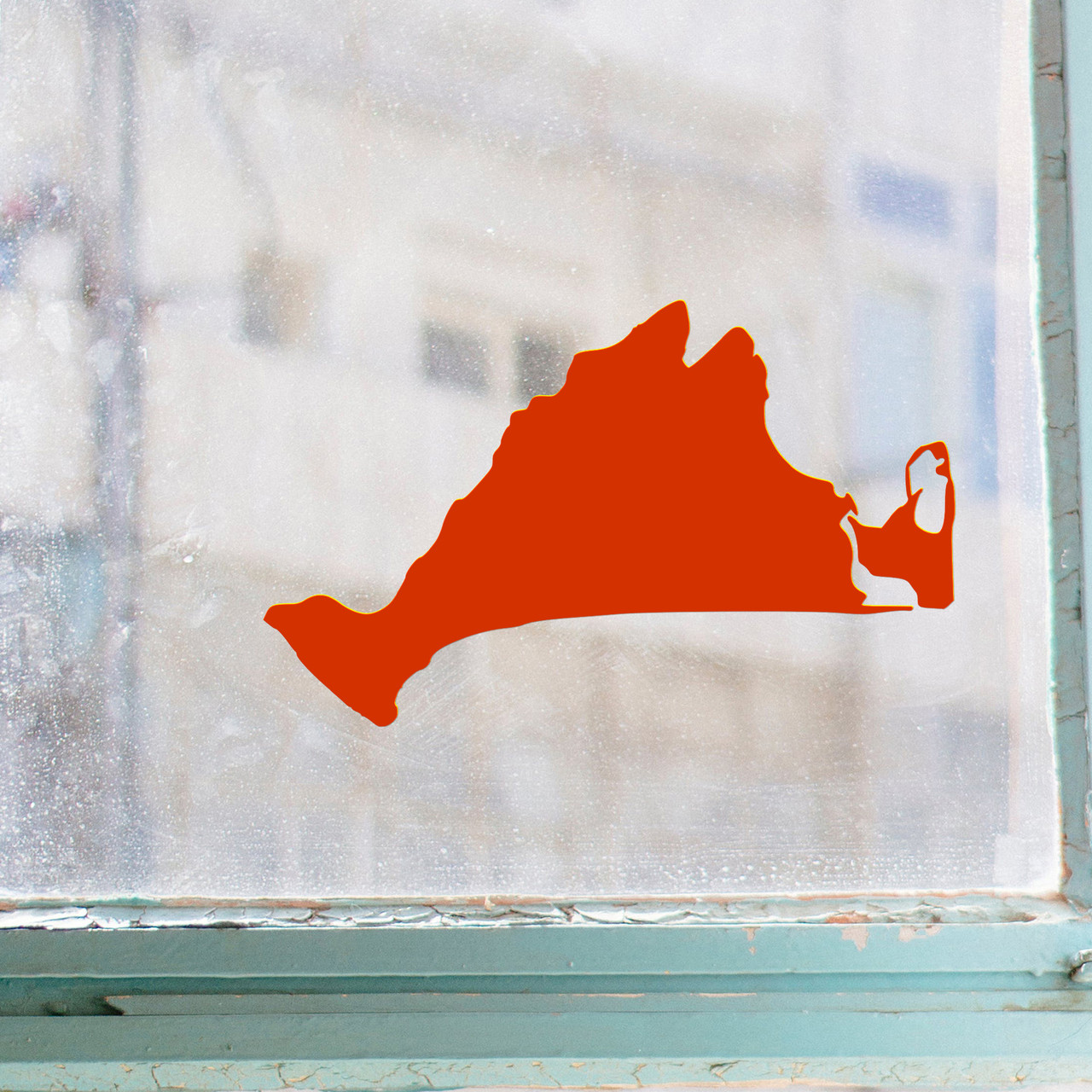 Martha’s Vineyard Outline Vinyl Decal Sticker – Massachusetts Island Map – Cape Cod Car Window Art