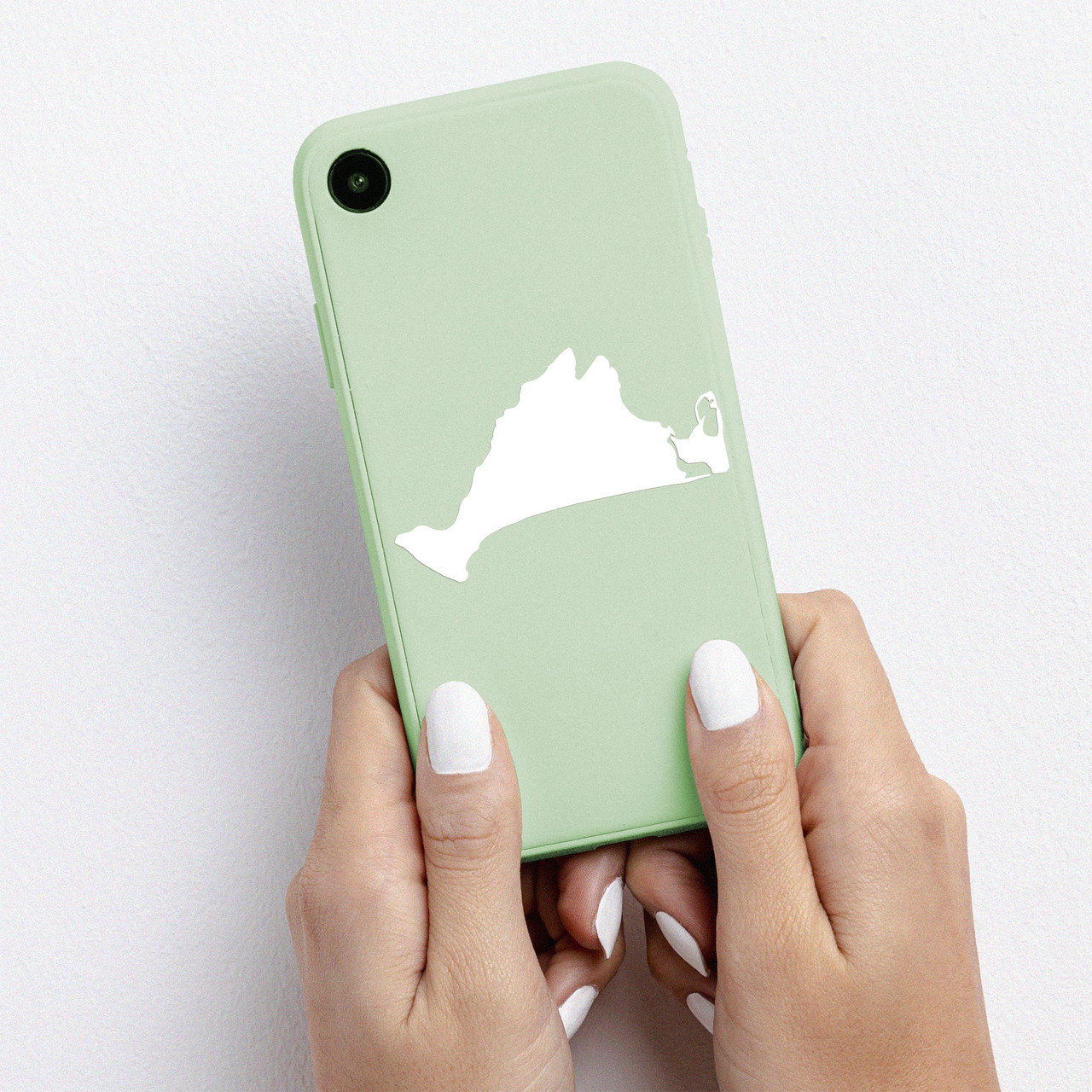 Martha’s Vineyard Outline Vinyl Decal Sticker – Massachusetts Island Map – Cape Cod Car Window Art