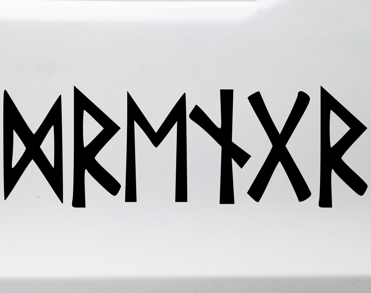Drengr Norse Viking Rune Vinyl Decal runic lettering symbol
