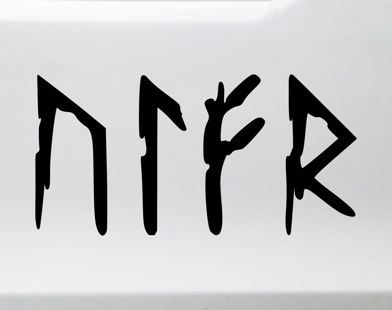 Ulfr Old Norse Futhark Rune Vinyl Decal runic lettering