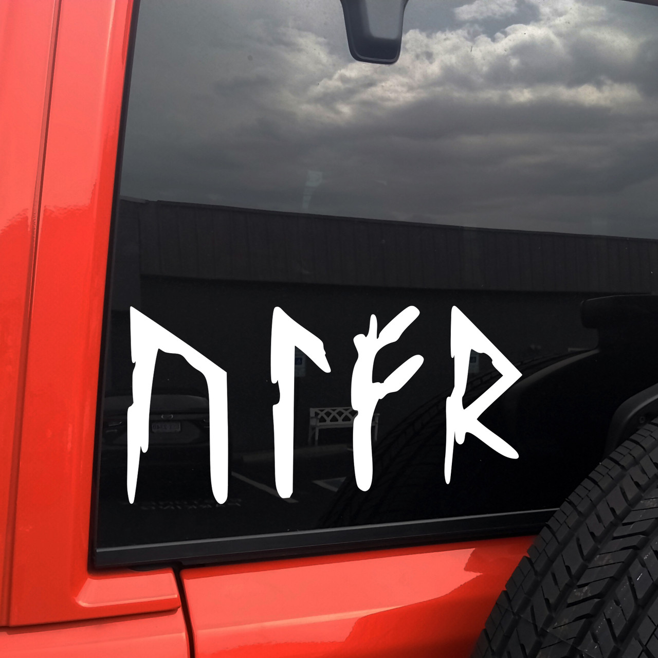 Ulfr Old Norse Futhark Rune Vinyl Decal runic lettering