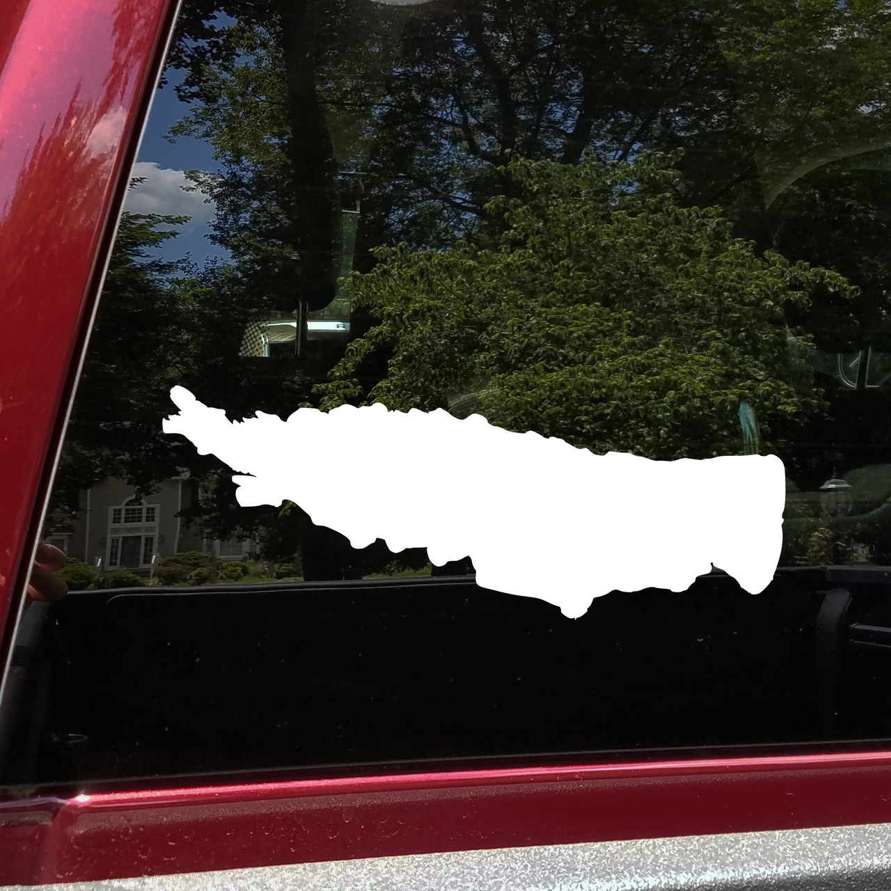 Oneida Lake New York outline vinyl sticker decal waterproof Upstate shoreline design cut from solid vinyl