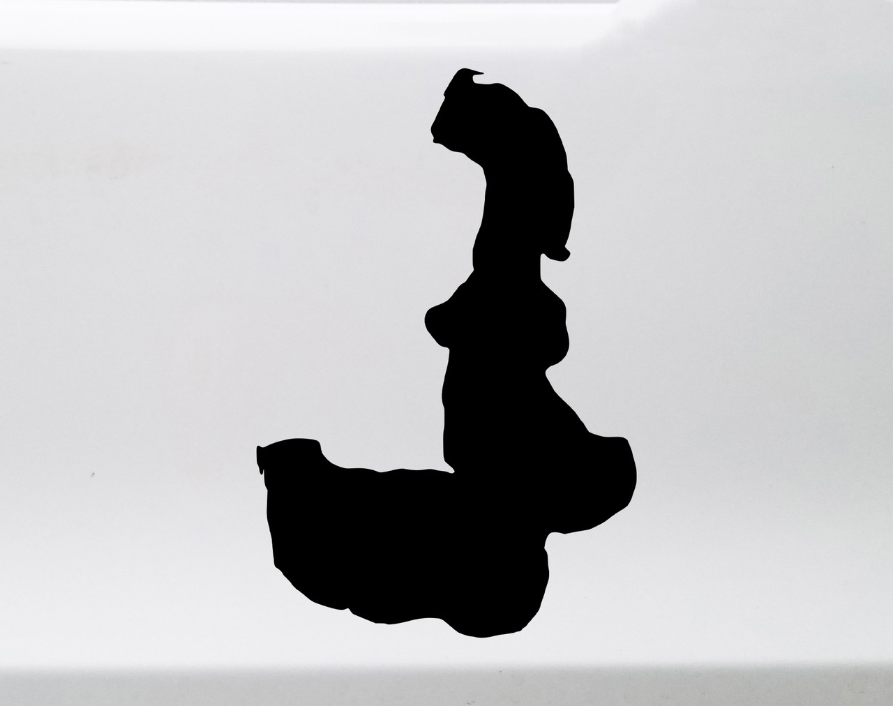 Devil’s Lake Wisconsin silhouette vinyl sticker decal waterproof Baraboo bluffs shoreline design cut from solid vinyl