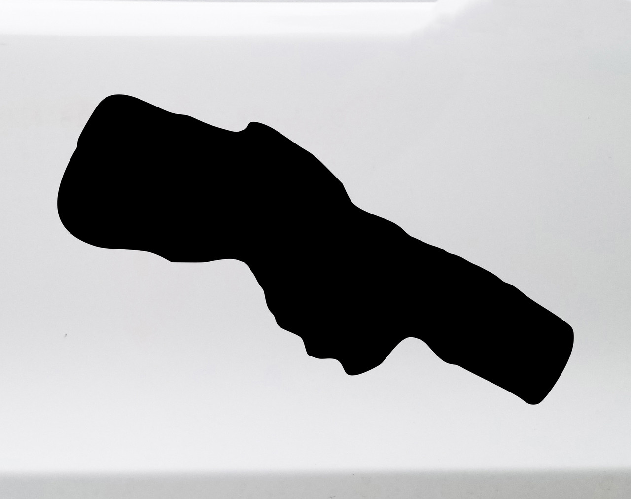 Crystal Lake Michigan silhouette vinyl sticker decal waterproof Up North shoreline design cut from solid vinyl