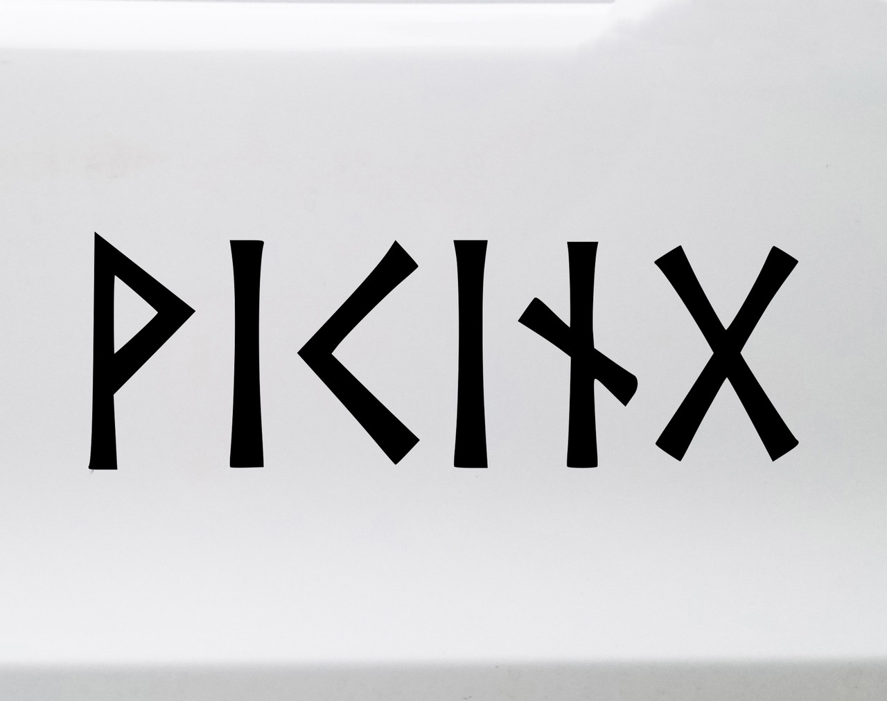 Viking Futhark rune vinyl sticker decal Norse Celtic Nordic runic lettering