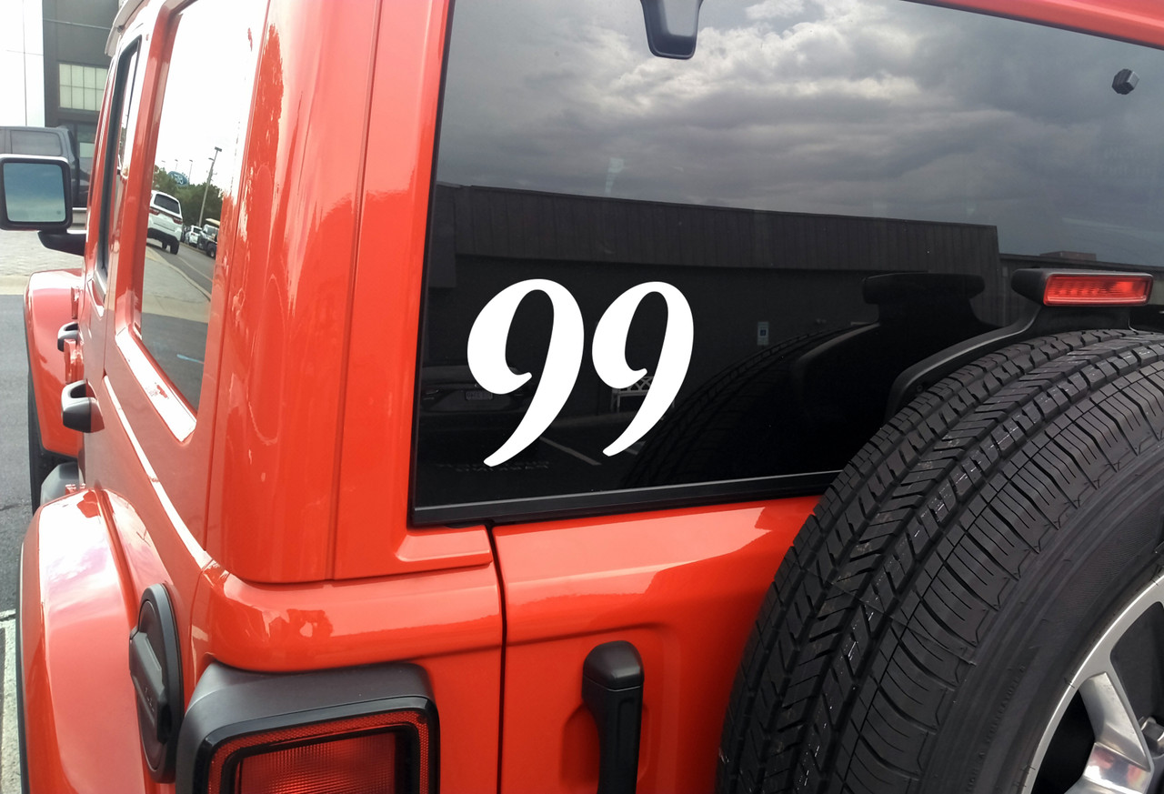 angel number 99 vinyl sticker decal spiritual numerology repeating digits