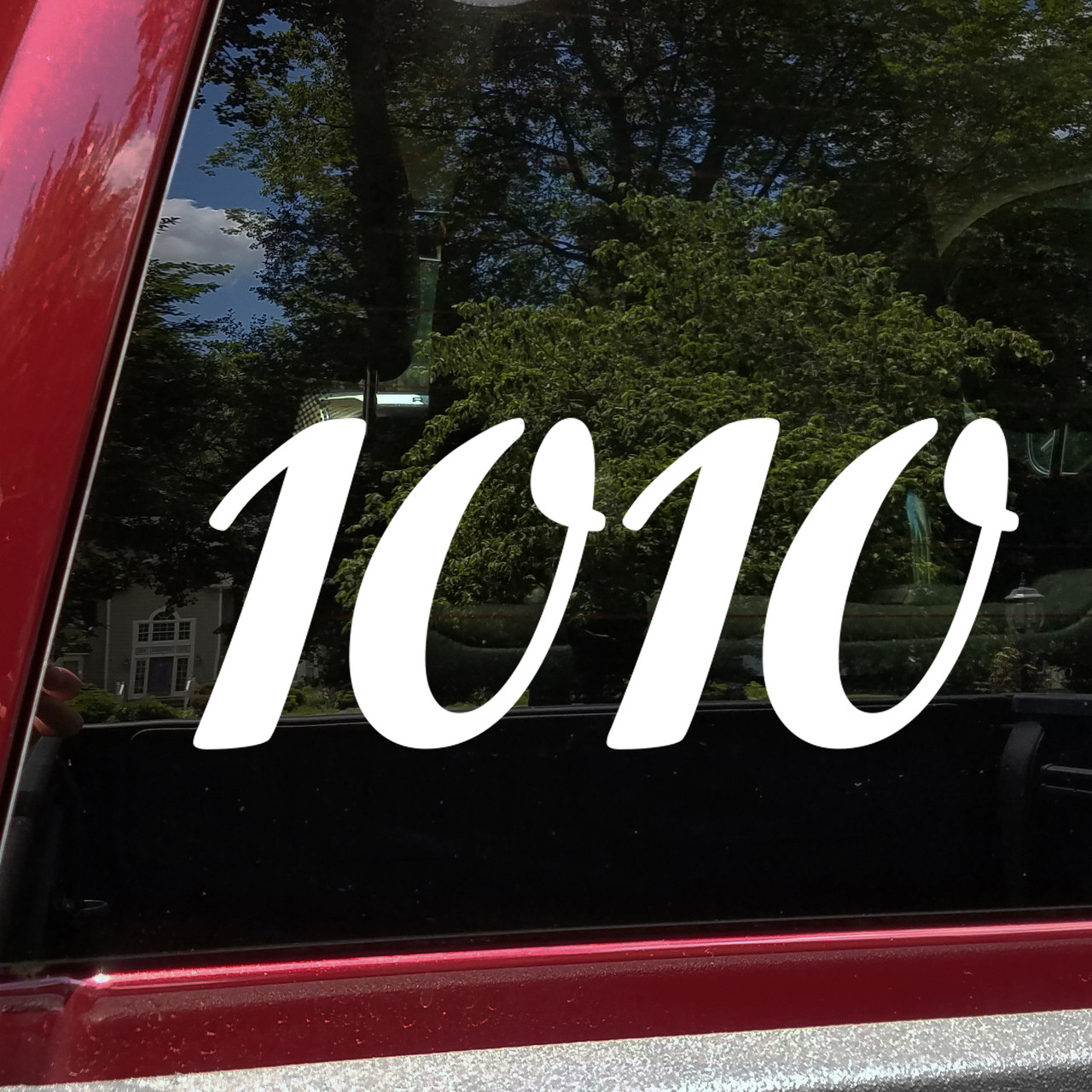angel number 1010 vinyl sticker decal spiritual numerology repeating digits