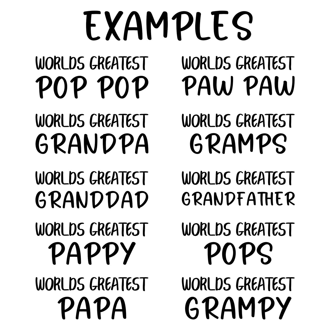 worlds greatest personalized vinyl sticker decal customized with grandfather name and sentimental family wording for keepsake display
