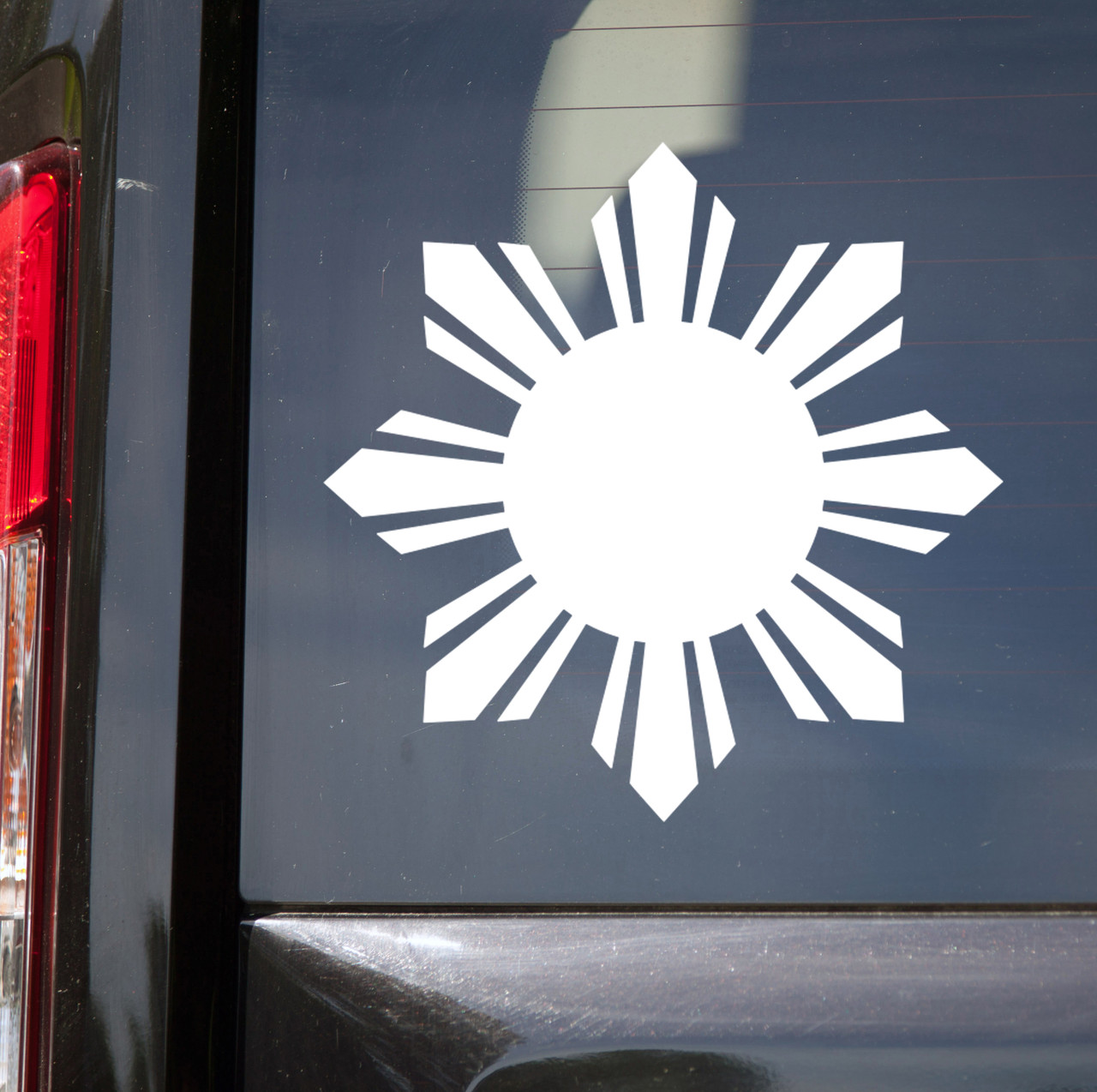 philippine sun vinyl sticker decal featuring Filipino heritage and Pilipinas inspired symbolic artwork