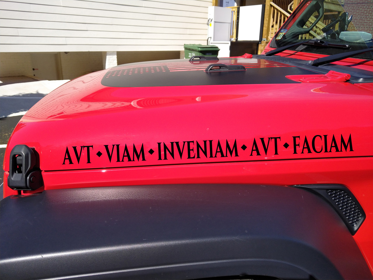 find a way or make one vinyl sticker decal featuring the latin phrase aut viam inveniam aut faciam for overlanders campers boondockers rv travelers and outdoor adventurers