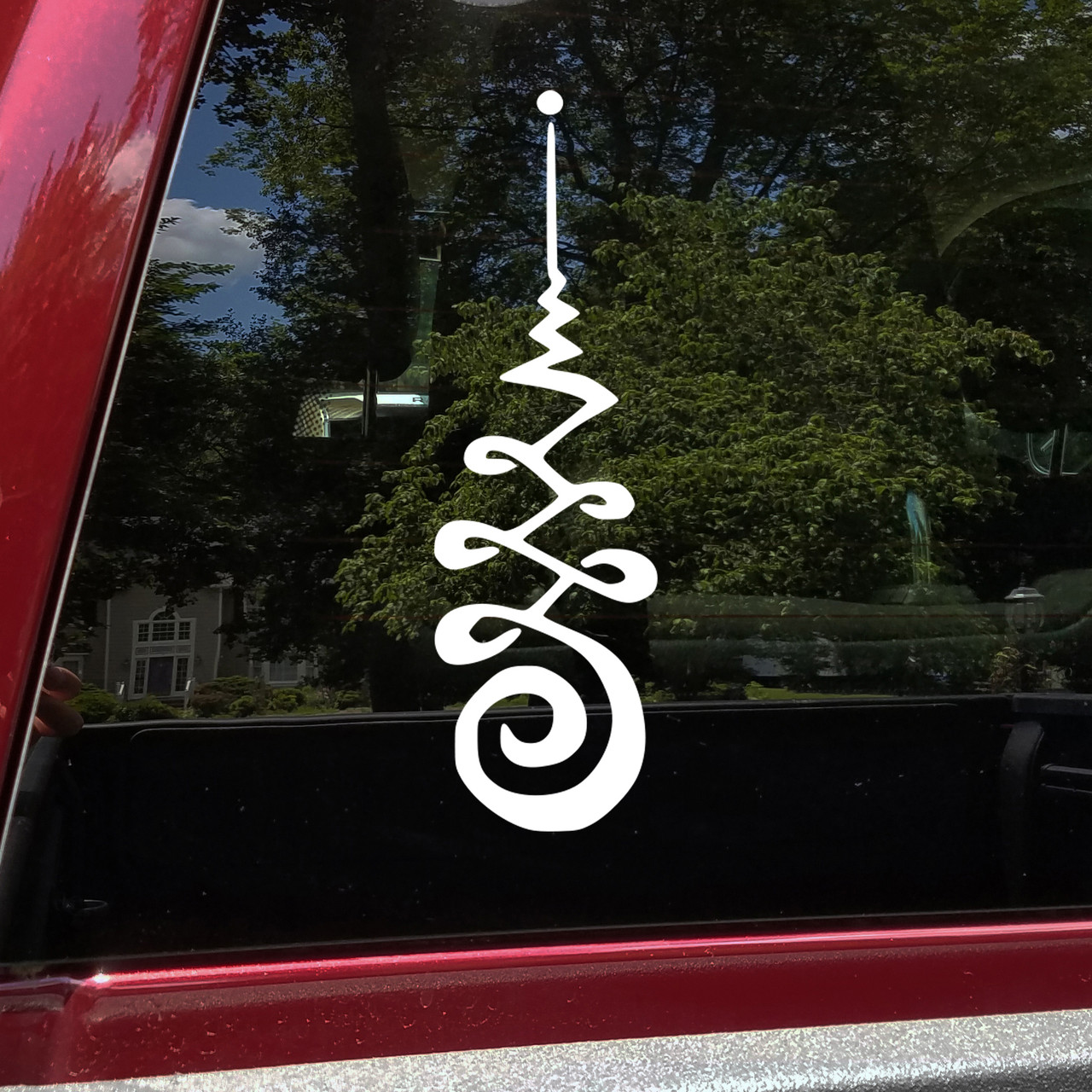 unalome vinyl sticker decal featuring the sacred spiritual symbol representing mindfulness enlightenment meditation personal growth spiritual awakening and the journey of life