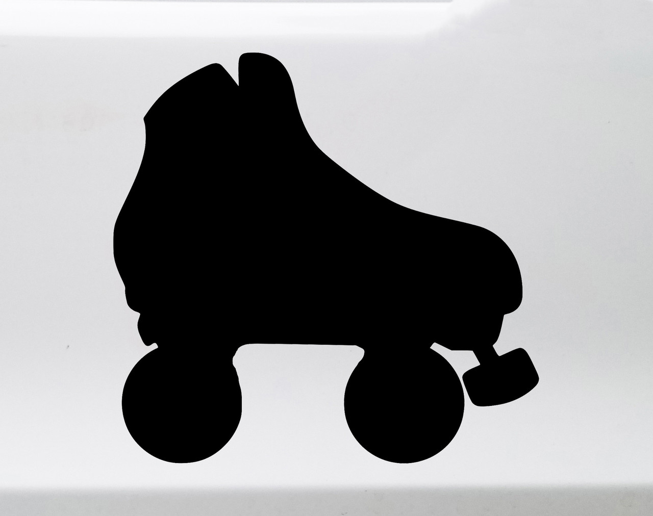 Roller Skate vinyl decal with classic quad skate silhouette and mirror option