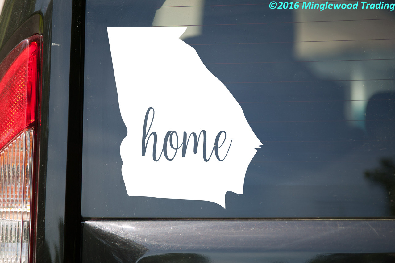 Georgia State Vinyl Decal Sticker 5" x 6" Home GA Bulldogs Georgian